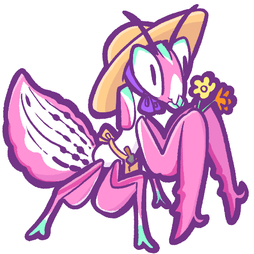 3" Orchid Mantis Sticker